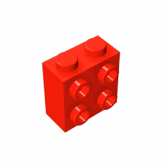 GOBRICKS GDS-1117 Modified 1 x 2 x 1 2/3 with Studs on Side - YWOBB