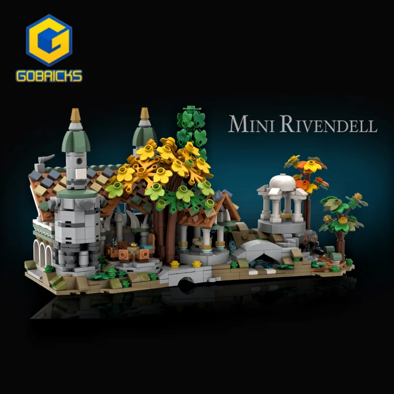 YOURBRICKS MOC 140586 Mini Rivendell Gobricks Pakcage - YWOBB