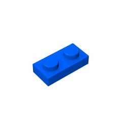 GOBRICKS GDS-502 Plate 1 x 2 - YWOBB