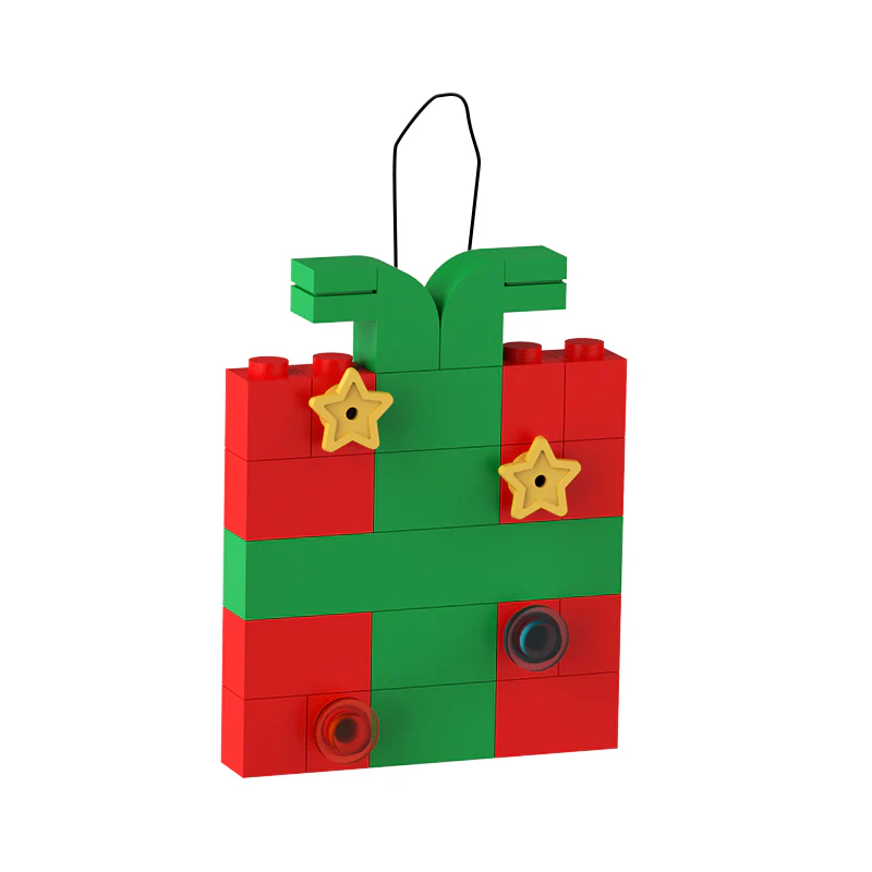 GOBRICKS MOC A0076Y05 Christmas pendant-Christmas gift box - YWOBB
