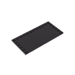 GOBRICKS GDS-M049 Tile Modified 6 x 12 with Studs on Edges - YWOBB