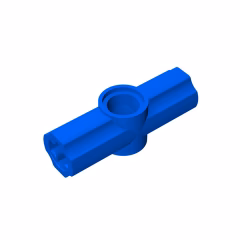 GOBRICKS GDS-917 Axle and Pin Connector Angled #2 - 180 degrees - YWOBB