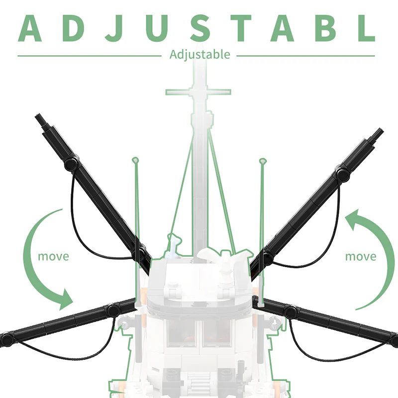 GOBRICKS MOC A0602 Shrimp boat - YWOBB