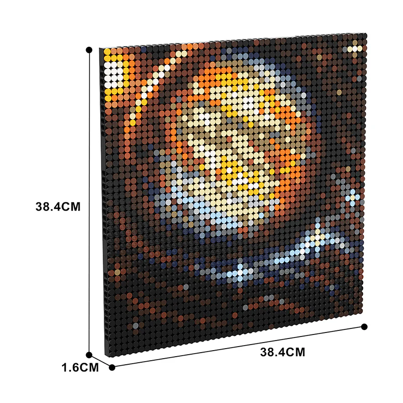 GOBRICKS MOC A0321Y01 Space Canvas - Night Sky - YWOBB