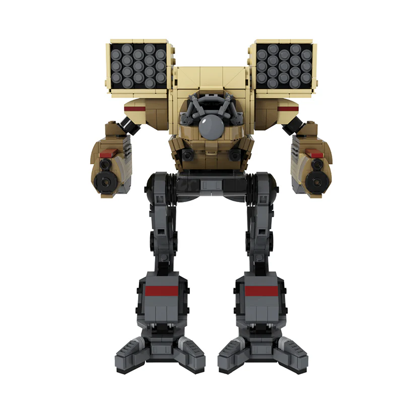 GOBRICKS MOC 111034 Mad Cat OmniMech (Clan Wolf) - YWOBB