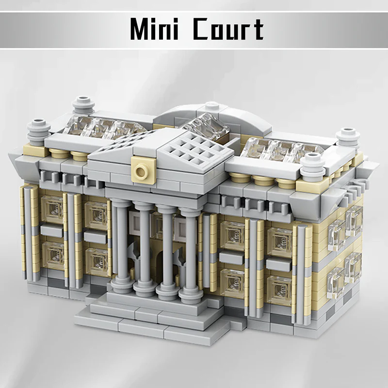 GOBRICKS MOC 128864 Mini Courthouse - YWOBB