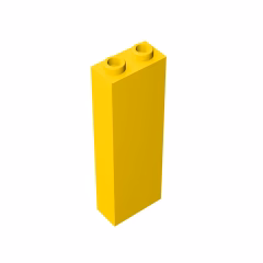GOBRICKS GDS-740 Brick 1 x 2 x 5 - Blocked Open Studs or Hollow Studs - YWOBB