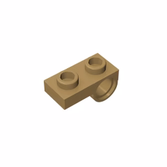 GOBRICKS GDS-854  Modified 1 x 2 with Pin Hole on Bottom - YWOBB