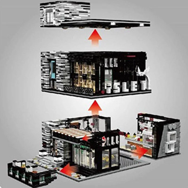 Mould King 16042 the Bar with lights OVP EU Warehouse Version - YWOBB