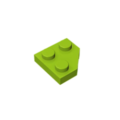 GOBRICKS GDS-1503 Plate 2 x 2 Cut Corner - YWOBB