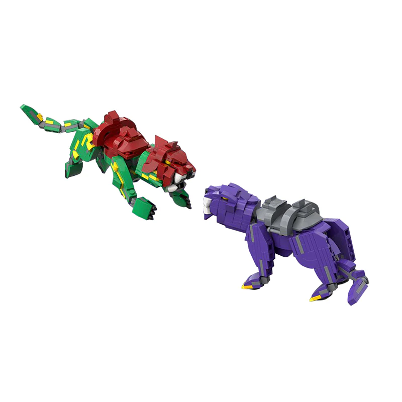 GOBRICKS MOC 18002 Masters of The Universe (He-Man) Battle Cat & Panthor - YWOBB
