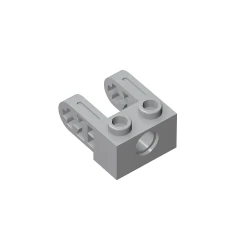 GOBRICKS GDS-1073 Brick 1 x 2 with Hole and Dual Liftarm Extensions - YWOBB