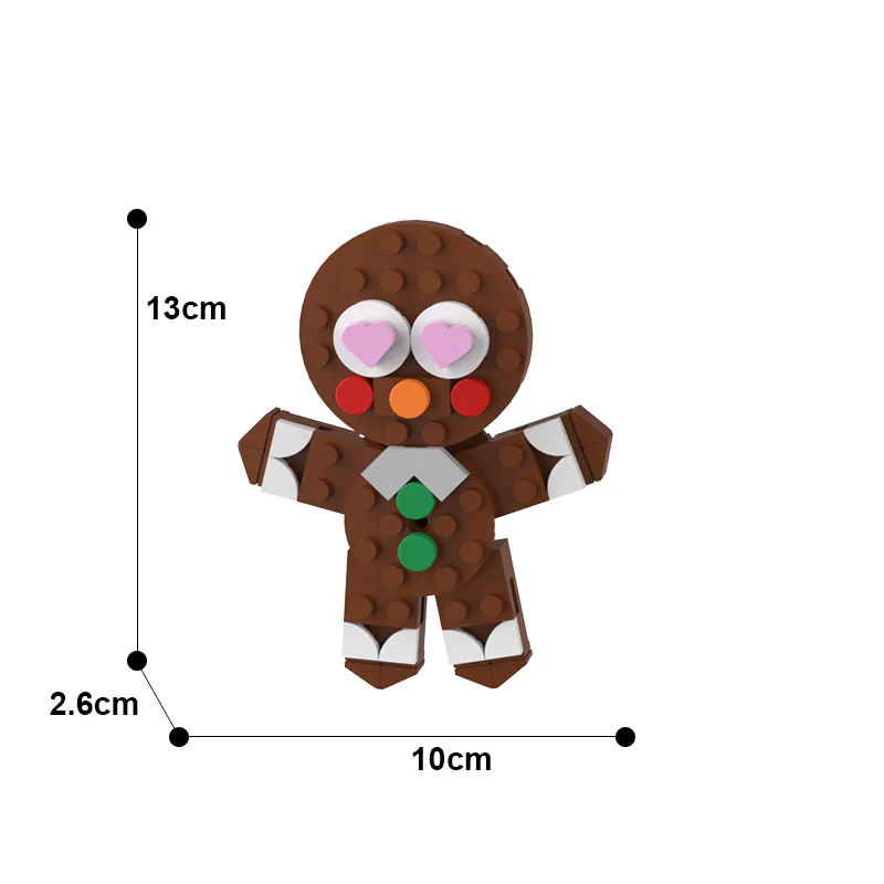 GOBRICKS MOC A0076Y06 Christmas pendant-Christmas bear - YWOBB