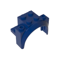 GOBRICKS GDS-2021 Vehicle Mudguard 4 x 2 1/2 x 2 1/3 with Arch Round - YWOBB