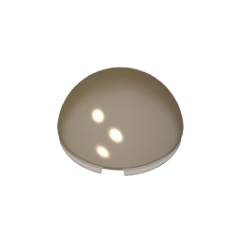 GOBRICKS GDS-M246 Cylinder Hemisphere 4 x 4 - YWOBB