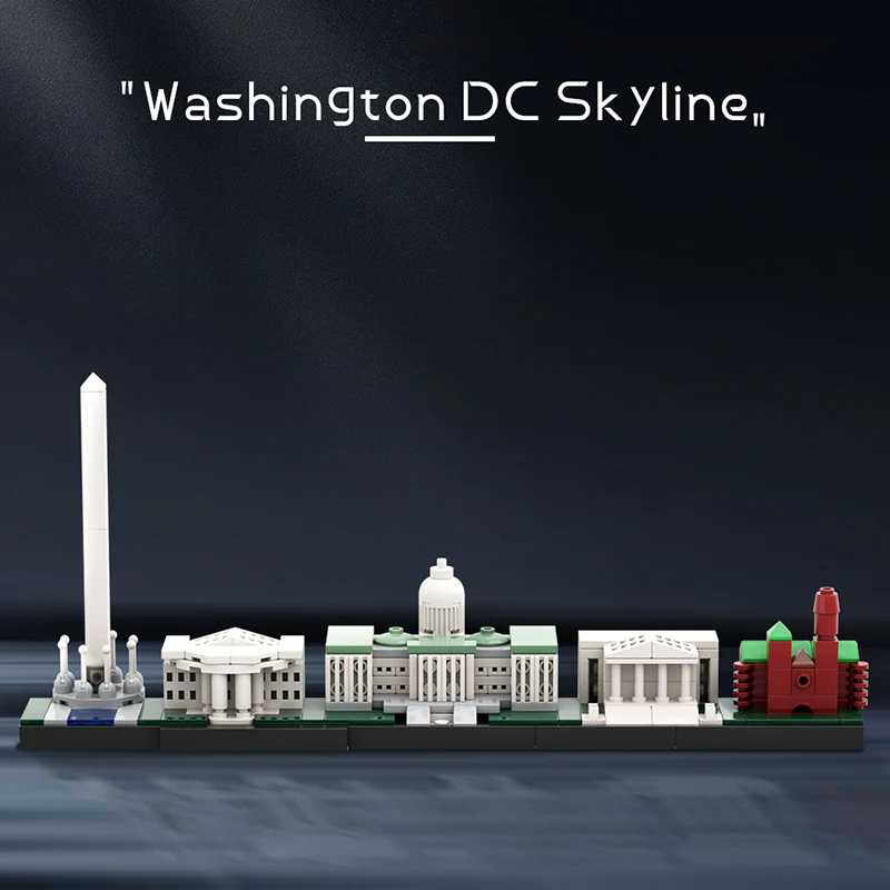 GOBRICKS MOC 50791 Washington DC Skyline - YWOBB