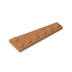 GOBRICKS GDS-2144 Wedge Plate 6 x 2 Left - YWOBB