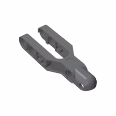 GOBRICKS GDS-1033 Steering Arm 6 x 2 with Tow Ball Socket Rounded, Chamfered - YWOBB