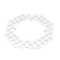 GOBRICKS GDS-1186 Modified 10 x 10 Octagonal with 6 x 6 Open Center - YWOBB