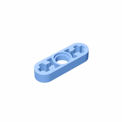 GOBRICKS GDS-689 Liftarm Thin 1 x 3 - Axle Holes - YWOBB