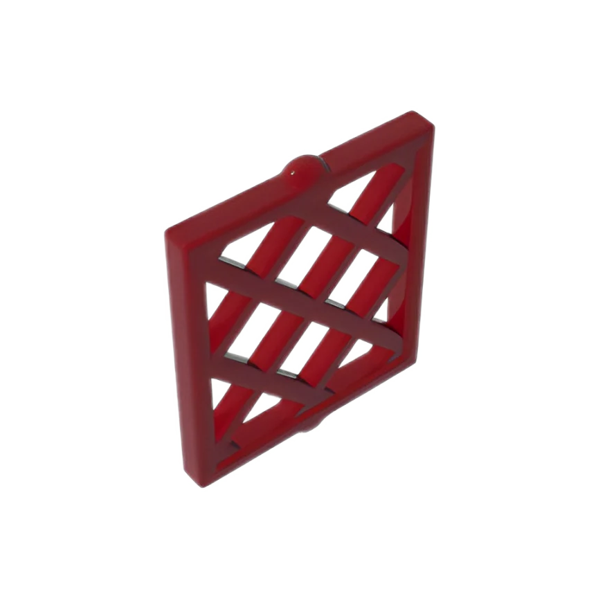 GOBRICKS GDS-90095 Pane for Window 1 x 2 x 2 Lattice Diamond - YWOBB