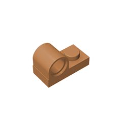 GOBRICKS GDS-811 Modified 1 x 2 with Pin Hole on Top - YWOBB