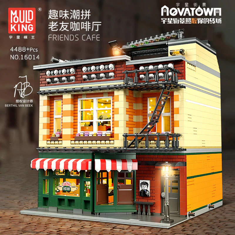 Mould King 16014 Friends Cafe with Lights - YWOBB