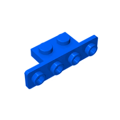 GOBRICKS GDS-638 Bracket 1 x 2 - 1 x 4 with Rounded Corners - YWOBB