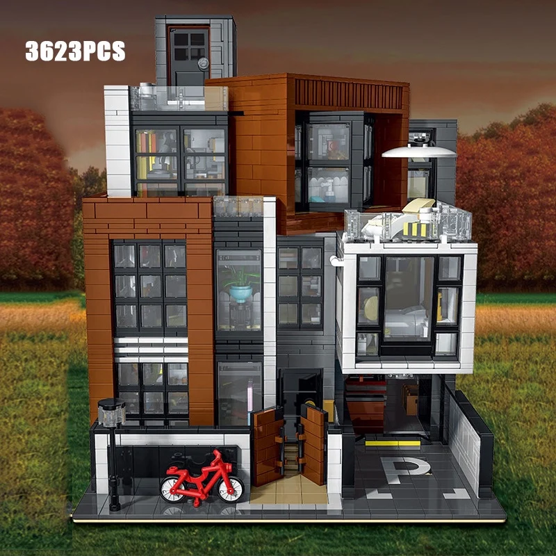 Mork 10204 Cube Brown Modern Villa - YWOBB