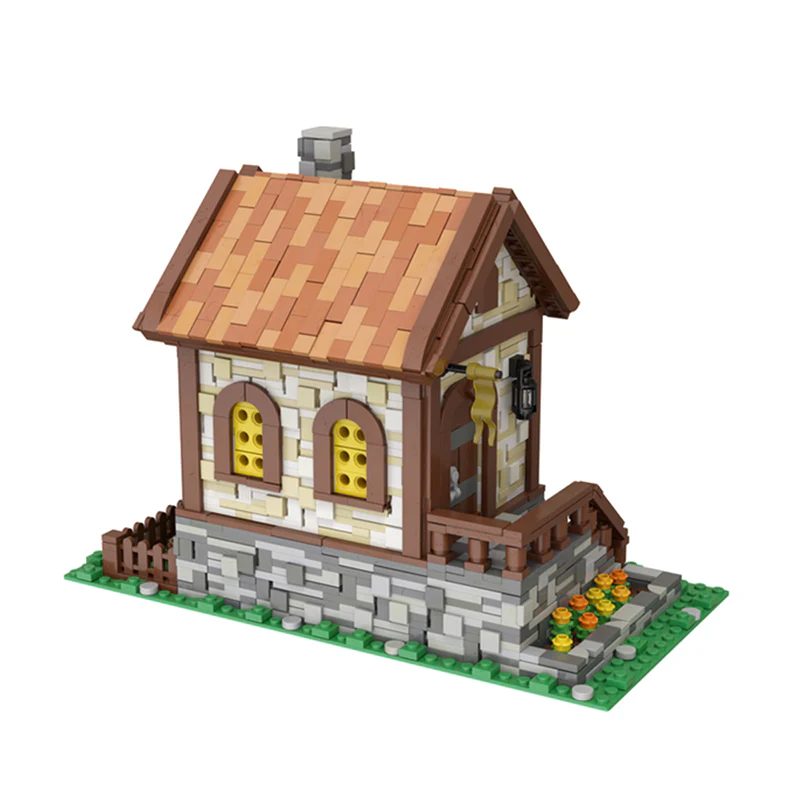 GOBRICKS MOC 113221 Medieval Hut - YWOBB