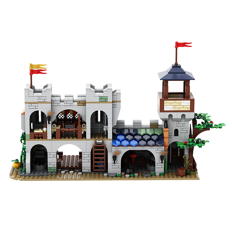 GOBRICKS MOC 137562 Small Lion Knights Castle - YWOBB