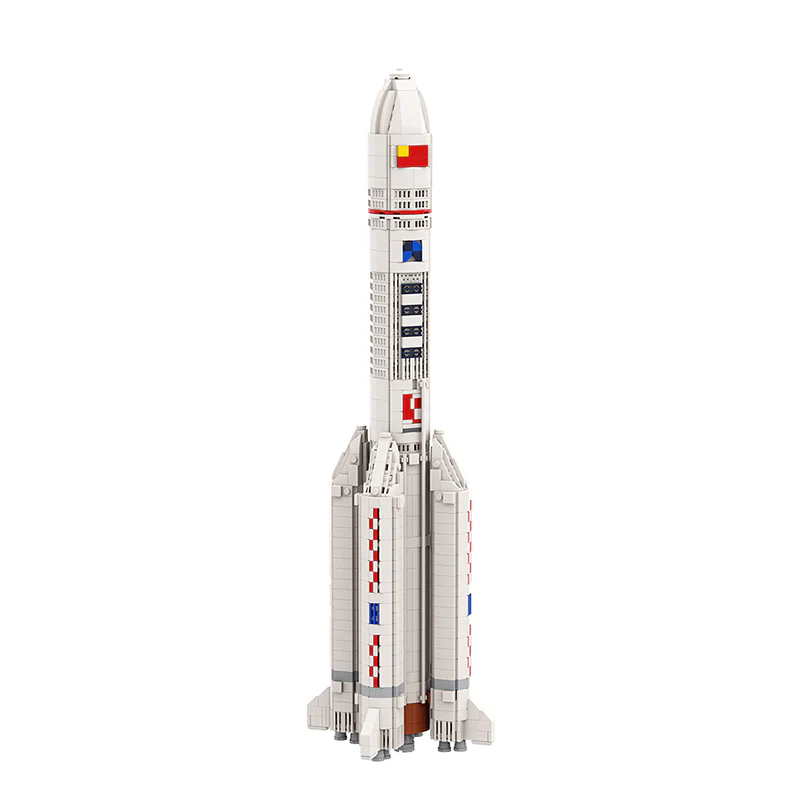 GOBRICKS MOC 94784 1:110 Long March 5 - YWOBB