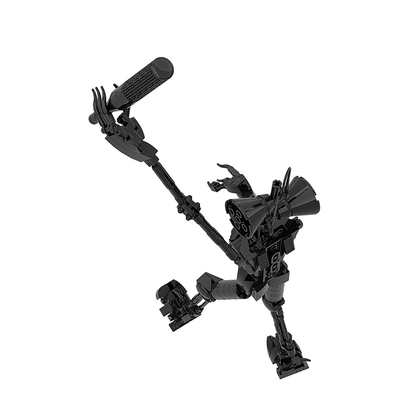 GOBRICKS MOC A0168Y02 Siren head-Black - YWOBB