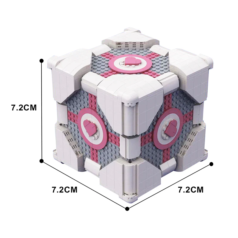 GOBRICKS MOC 133284 The Weighted Companion Cube - YWOBB