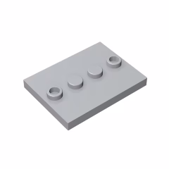 GOBRICKS GDS-980 Modified 3 x 4 with 4 Studs in Center - YWOBB