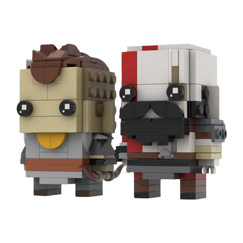 MOC 75471 Kratos And Atreus Square Head - YWOBB