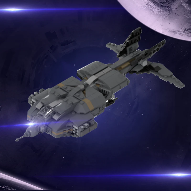 GOBRICKS MOC 128254 Micro Aliens Series PART I : UD-4L Dropship Flying Type - YWOBB