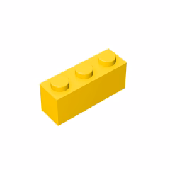 GOBRICKS GDS-533 Brick 1 x 3 - YWOBB