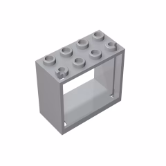 GOBRICKS GDS-1095 Window 2 x 4 x 3 Frame - Hollow Studs - YWOBB