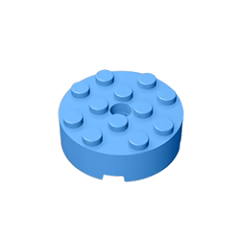 GOBRICKS GDS-952 Brick, Round 4 x 4 with Hole - YWOBB