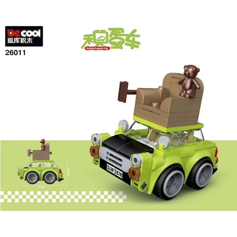 DECOOL 26011 Mr Bean's Mini Pull Back Car - YWOBB