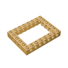 GOBRICKS GDS-974 Brick 6 x 8 Open Center - YWOBB