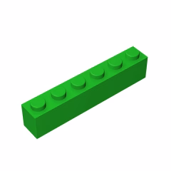 GOBRICKS GDS-535 Brick 1 x 6 - YWOBB