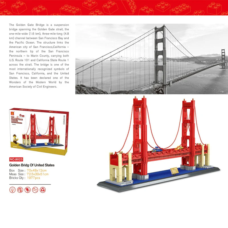 WANGE 6210 GOLDEN BRIDG OF UNITED STATES - YWOBB