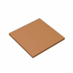 GOBRICKS GDS-1116 Tile 6 x 6 with Bottom Tubes - YWOBB