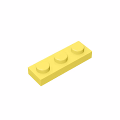 GOBRICKS GDS-503 Plate 1 x 3 - YWOBB