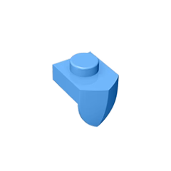 GOBRICKS GDS-869 Modified 1 x 1 with Tooth Vertical - YWOBB