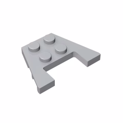 GOBRICKS GDS-725  Plate 3 x 4 with Stud Notches - YWOBB