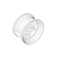 GOBRICKS GDS-1227 Wheel 56mm D. x 34mm Technic Racing Medium, 6 Pin Holes - YWOBB