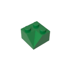 GOBRICKS GDS-721 Slope 45 2 x 2 Double Concave - YWOBB